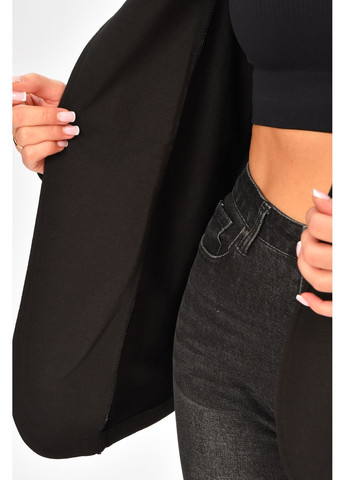 Кардиган жіночий однотонний чорного кольору Let's Shop (366063184)