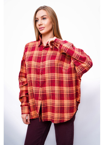 Красная рубашка женская gz033 красная в клетку 346469 NaNa