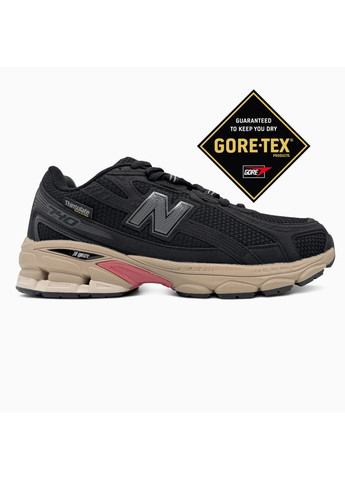 Чорні Осінні кросівки чоловічі new balance 740 black / beige gore-tex нью беланс 740 No Brand