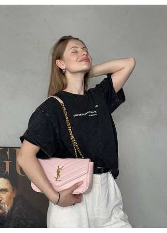 Жіноча сумка Loulou leather bag через рожеве плече Лоран Medium size No Brand (369935051)
