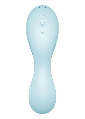Вакуумный смарт-стимулятор с вибрацией Curvy Trinity 5 (Blue) (мятая упаковка!!!) Satisfyer (398153276)