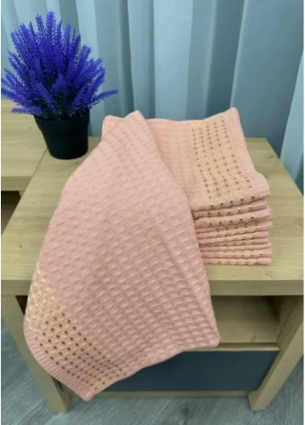 Полотенце вафельное для рук (40х60см). Цвет персиковый Aisha Home Textile персиковый