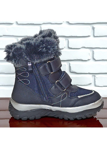 Зимові черевики для дівчинки на вовні,зимові дутики для дівчинки,зимові черевики на липучках Клібі Clibee (365699787)