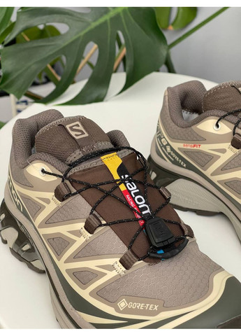 Коричневі Осінні кросівки чоловічі і жіночі salomon xt-6 gore-tex brown | саломон хт-6 коричневі No Brand