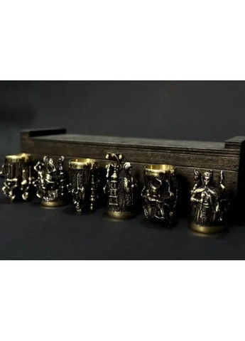 Подарочные рюмки из бронзы оборотни "Гетман" 6 шт | Подарок мужу, брату, куму Handmade 48440049 (366666049)