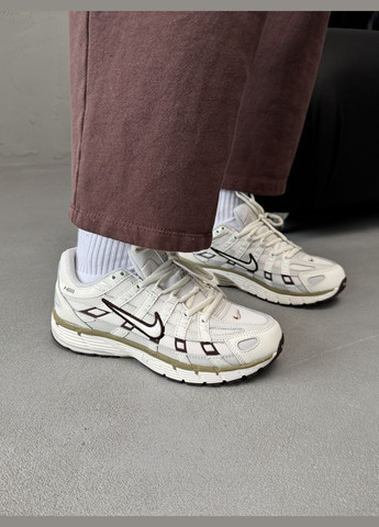 Белые демисезонные кроссовки мужские и женские nike p-6000 white gray | найк п-6000 белые серые No Brand
