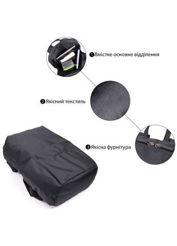 Рюкзак мужской из качественного полиэстера 22х36х11 см 22584 FABRA (362417476)