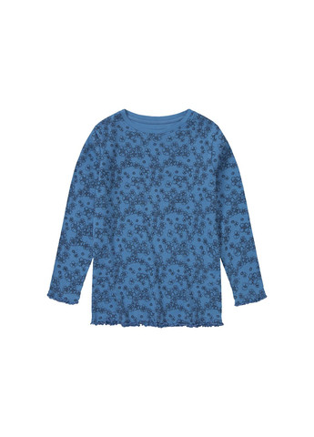 Синя піжама (лонгслів і штани) для дівчинки lycra® 439539 синій Lupilu