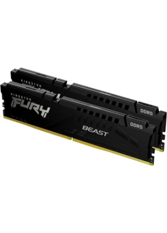 Модуль памяти для компьютера DDR5 64GB (2x32GB) 5600 MHz FURY Beast Black Fury (ex.HyperX) (KF556C40BBK2-64) Kingston (323640241)