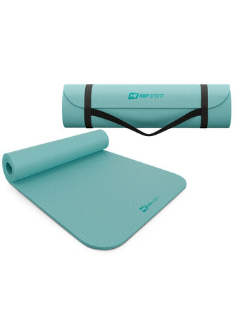 Коврик для йоги HS-NB010GM NBR 1см бирюзовый Hop-Sport (361952350)