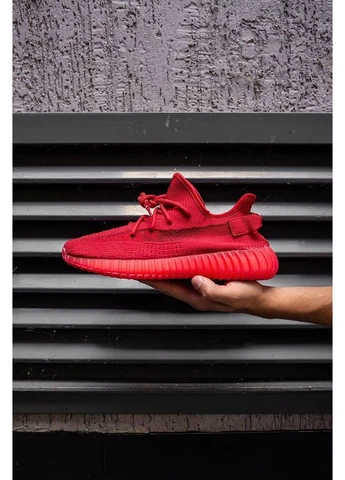 КРОСІВКИ ЖІНОЧІ ADIDAS YEEZY BOOST 350 V2 RED АДІДАС ІЗІ БУСТ ЧЕРВОНІ No Brand червоні демісезони (391956318)
