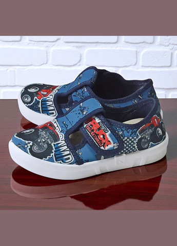 Ортопедичні тапочки на липучці капчики для хлопчика змінне взуття в садок змінка Валді Waldi (340646583)