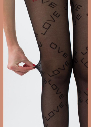 Колготки жіночі фантазійні з написом Love з посиленим миском DAZZLE №2 40 den Giulia DAZZLE 2 (297927193)