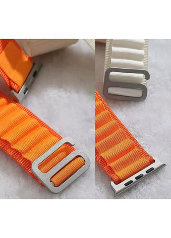 Нейлоновий ремінець Alpine Loop для смарт годинника 38 / 40 / 41 / 42 мм Orange for Apple Watch Series No Brand (369163762)