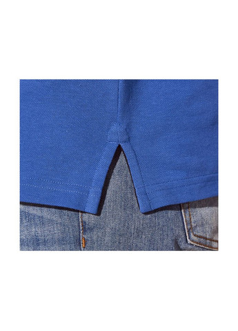 Синяя футболка-поло вафельной текстуры для мужчины u.s. grand polo 453311 Livergy