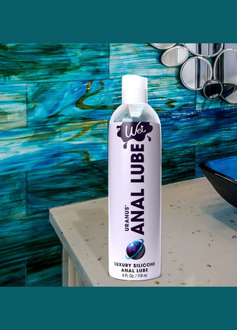 Анальний лубрикант Uranus 118 мл, на силіконовій основі Wet (303911278)