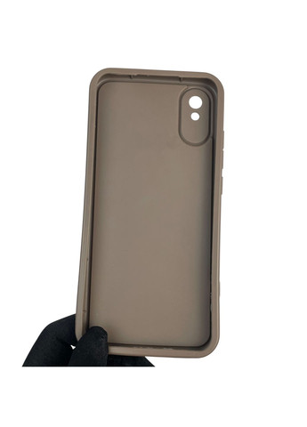 Чехол силиконовый Soft Touch для Redmi 9A коричневый (Полная защита камеры) Xiaomi (366389842)