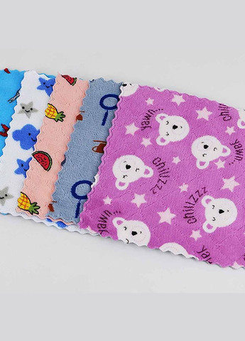 Набор двусторонних кухонных тряпок 5 шт разноцветные (NR0178_2) No Brand (315885534)