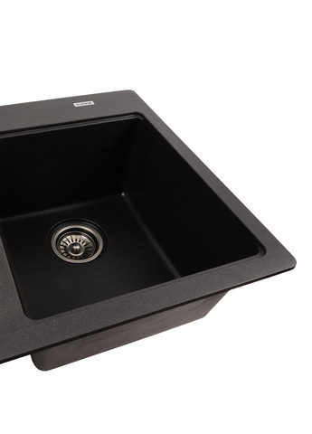 Гранітна мийка для кухні 7850 HARMONY матовий Моріон Platinum (277697072)