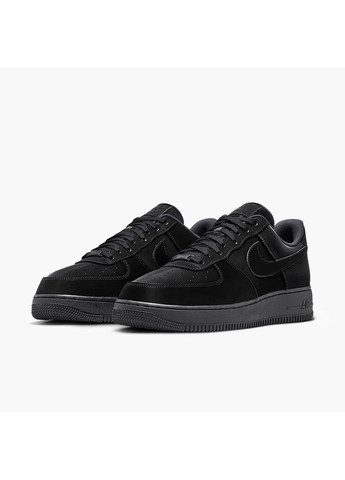 Чорні кросівки чоловічі air force 1 07 lx black Nike