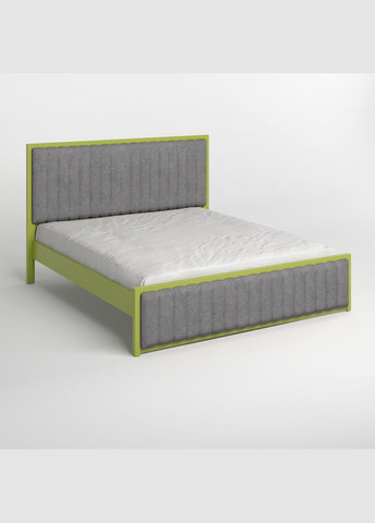 Двуспальная деревянная кровать Вена (S3050G70Y)/Аляска 93 (Серый) 160х200 см (MBG-11081) Mebigrand (368279597)