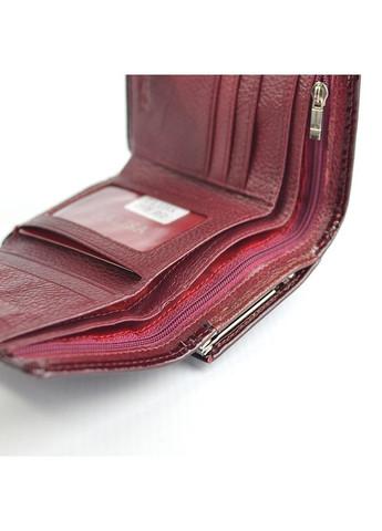 Лаковый кожаный кошелек на кнопке, Маленький складной кошелек портмоне из натуральной кожи Balisa (266266474)