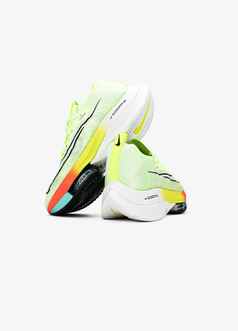 Зеленые демисезонные мужские и женские кроссовки nike air zoom alphafly next 2 green | найк аир зум алфафлай зеленые No Brand
