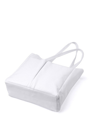 Практична сумка-шоппер із натуральної шкіри 22844 Біла Shvigel (307053955)