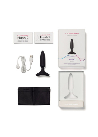 Анальна смарт-вібропробка Hush 2, розмір XS Lovense (339866064)