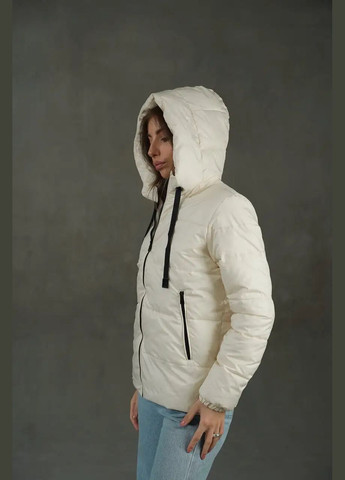 Молочная демисезонная женская весенняя куртка SK