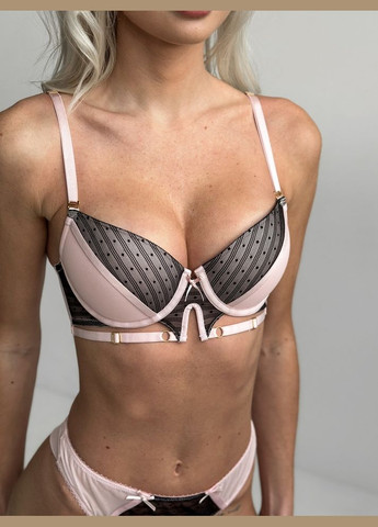 Рожевий комплект нижньої білизни Mandhari