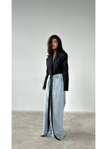 Женский укороченный пиджак на завязках No Brand Р4959-443 (351856878)