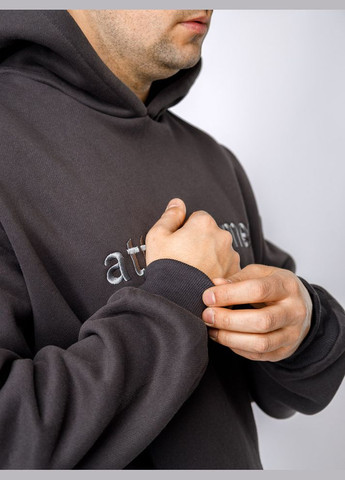 Мужской худи цвет графитовый ЦБ-00224120 LAGODOMEE (305696652)