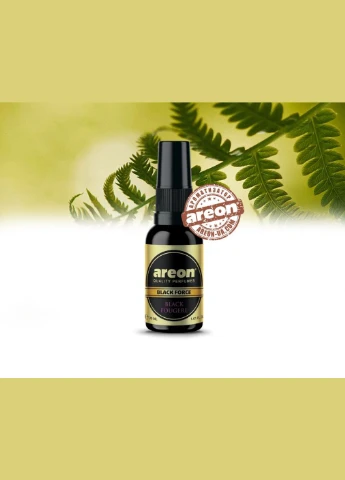 Ароматизатор-спрей 30 мл - "Areon" - Perfume Premium - Black Force - Black Fougere (Чёрный фужер) стекло1:2 No Brand (354756726)