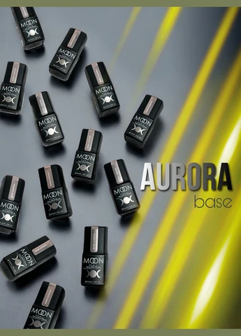 Цветное базовое покрытие Full Rubber Base Aurora №2009, 8 мл Moon (377000318)