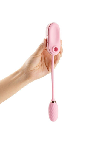 Вакуумний кліторальний стимулятор Louis Vibrate Pink з віброяйцем у кейсі вібратор для жінок Otouch (298349926)