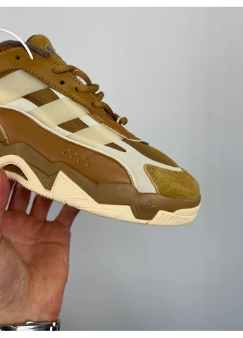 Коричневые летние кроссовки adidas niteball 2 brown fz5800 адидас найтбол No Brand