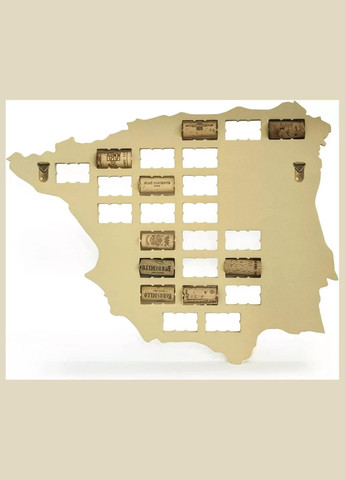 Деревянная картина карта DROPPO для пробкового вина No Brand (300657399)