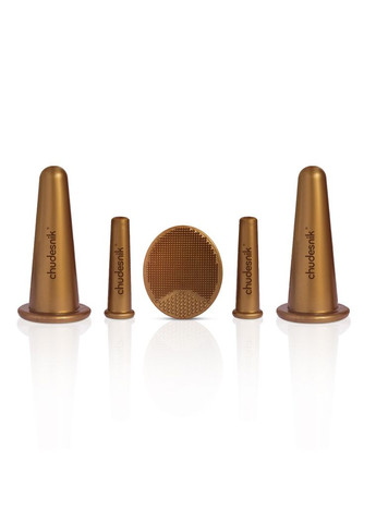 Банка масажна вакуумна для масажу обличчя Чудесник БМПН-5 (обличчя, повіки) 5 шт Бронзові ЧУДЄСНІК (352769177)