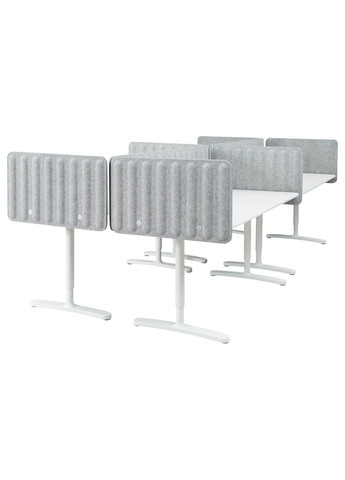 Письмовий стіл з ширмою ІКЕА BEKANT 320х160 48 см (s79387391) IKEA (278406852)