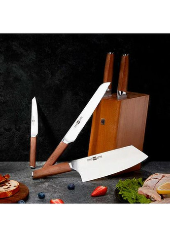 Набір ножів з підставкою HuoHou з 6 предметів (HU0158) Xiaomi Knife Set 6 в 1 (373410461)
