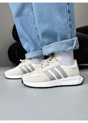 Сірі Осінні кросівки чоловічі adidas retropy e5 white / grey адідас ретропи е5 No Brand