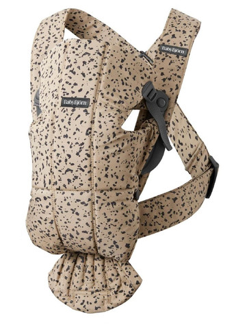 Рюкзак-кенгуру Mini Woven Beige/Dark grey print, 7317680210388 BabyBjorn (362541020)