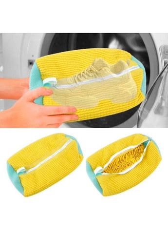 Сумка-мішок для прання білизни та взуття BauTech 39x19 см Жовтий (2104618713) No Brand (362575655)