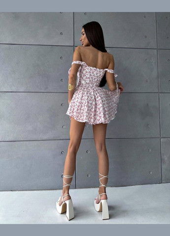 Комбинезон N.Family леопардовый белый кэжуал