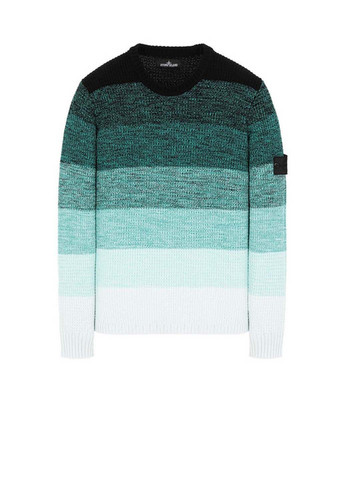 Синий демисезонный свитер 507a4 shadow project crew knitwear sweater Stone Island