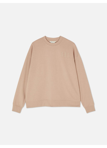 Бежевый свитшот демисезон,бежевый с принтом черный, Primark (364504803)