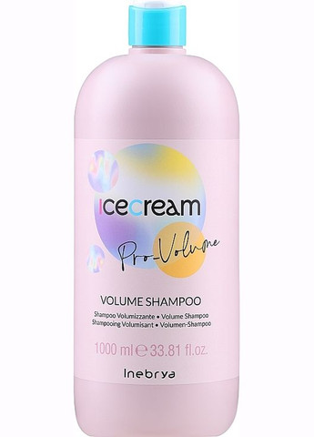 Шампунь для тонкого волосся Ice Cream Volume Shampoo 300ml (214071-29649) Inebrya (368638108)