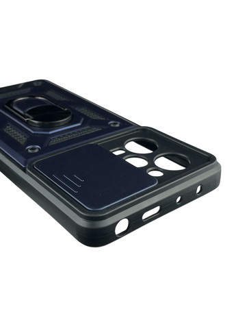 Чохол для Redmi Note 12 Pro 5G броньований з кільцем-тримачем зі шторкою на сяомі редмі нот 12 про 5г чорний rg1 Xiaomi (366019611)