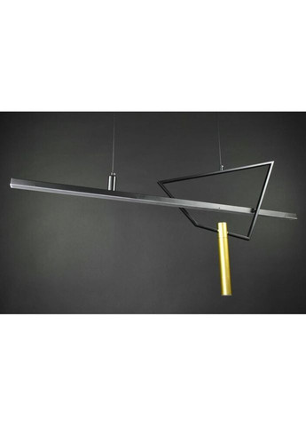 Люстра світлодіодна підвісна LED світильник для квартири на стелю ледве 27174 Чорний 60-150х15х120 см. Sunnysky (324396645)